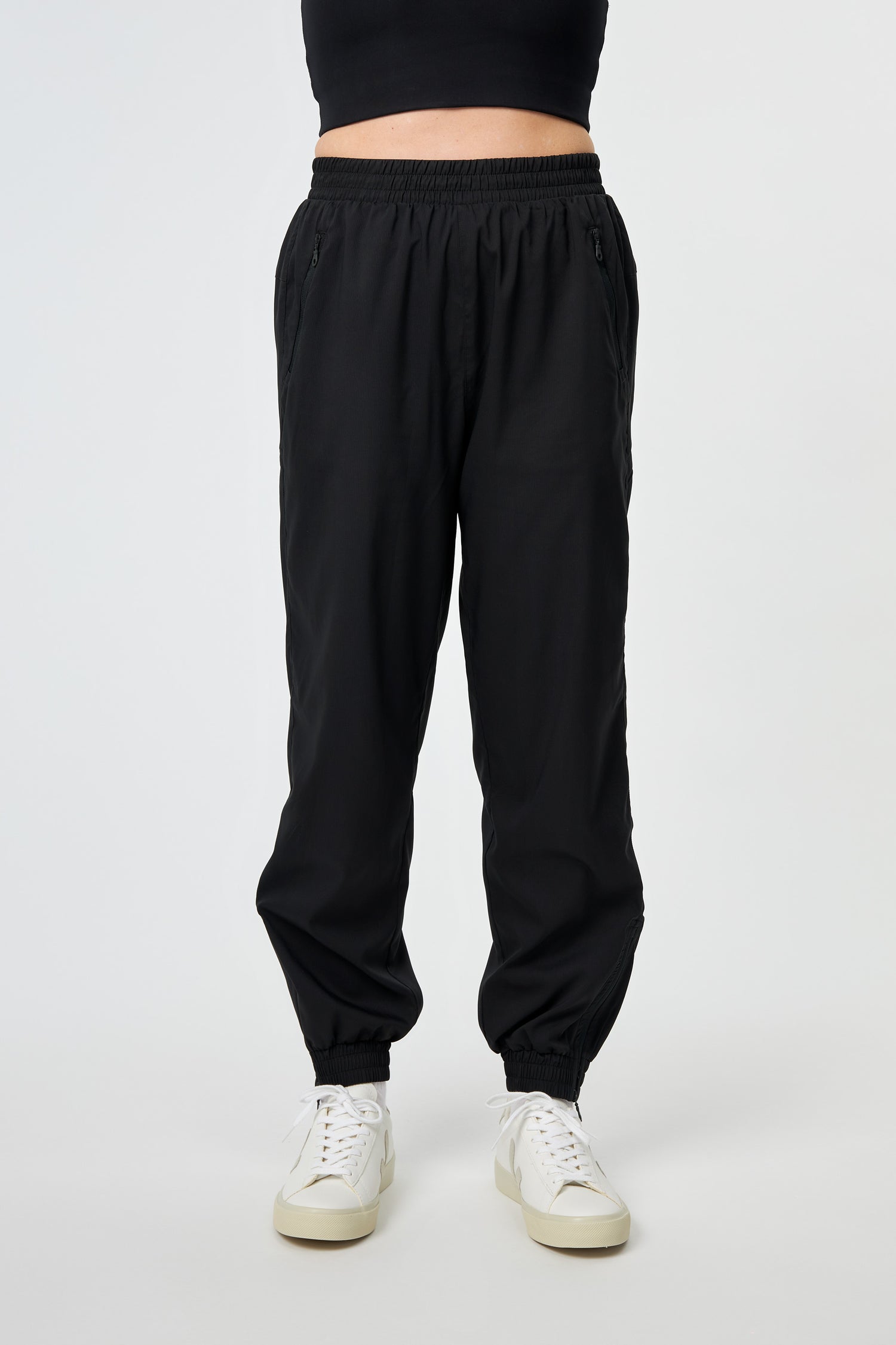 Girlfriend Collective W's Summit Track Pant - Made From Recycled PET Bottles Black Pants