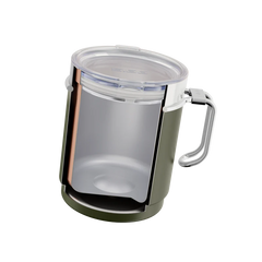 SIGG Travel Mug 0.3l - Stainless Steel Green Cutlery
