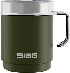 SIGG Travel Mug 0.3l - Stainless Steel Green Cutlery