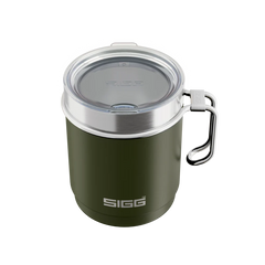 SIGG Travel Mug 0.3l - Stainless Steel Green Cutlery