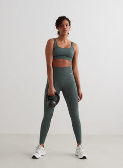 Aimn Ribbed Seamless Tights Sage Tights