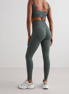 Aimn Ribbed Seamless Tights Sage Tights