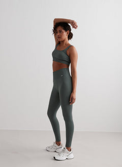 Aimn Ribbed Seamless Tights Sage Tights