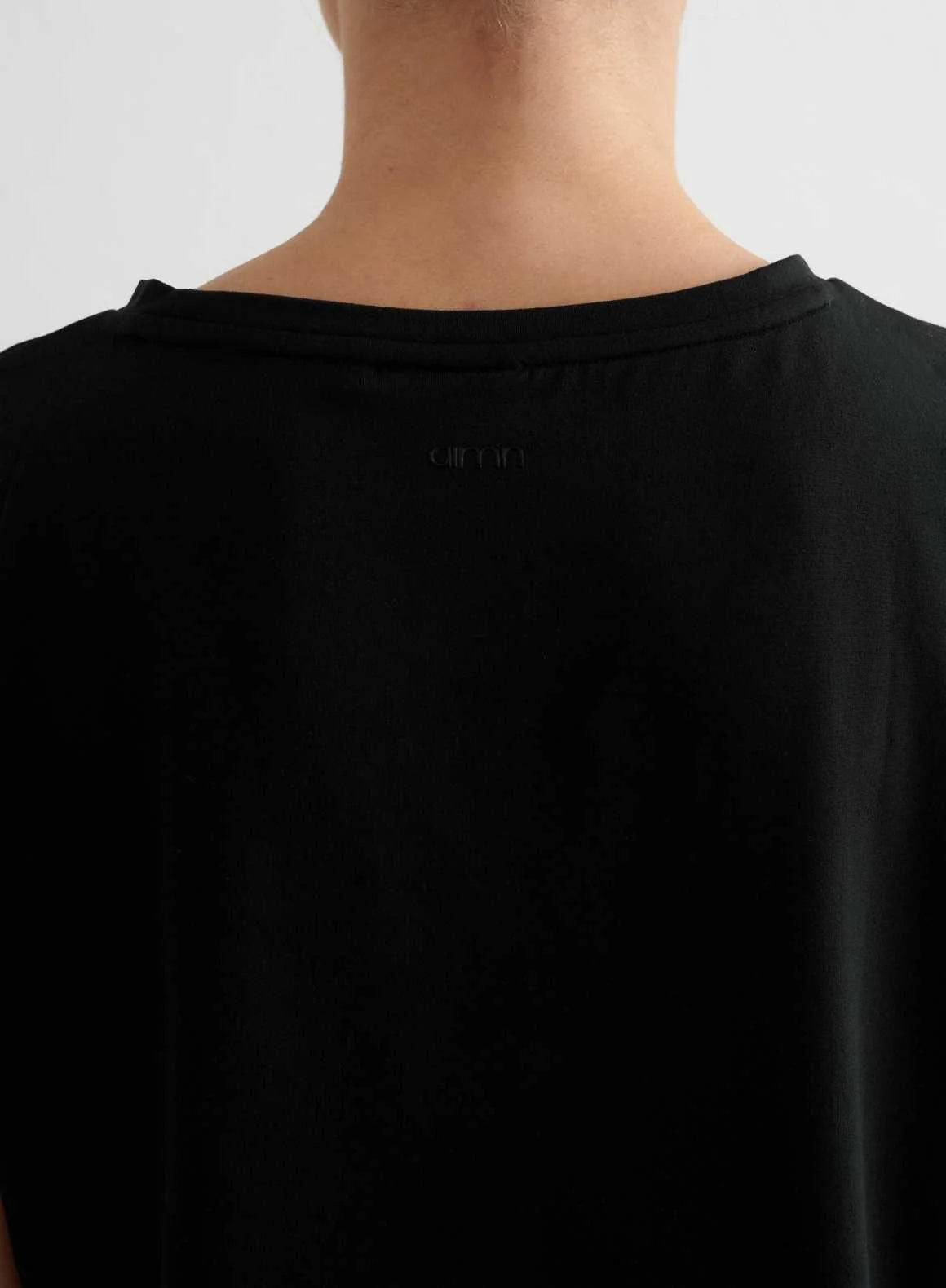 Aimn - Soft Basic Roll Sleeve Top - Weekendbee - sustainable sportswear