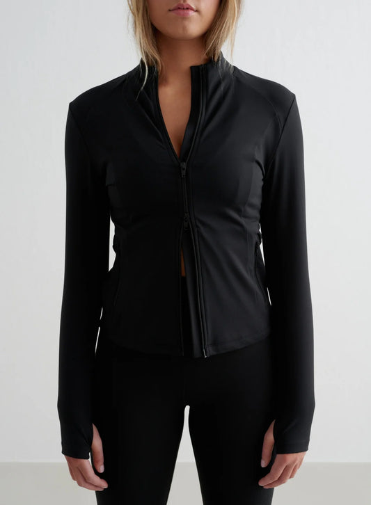 Aimn Sense Zip Jacket Black Zip Jackets