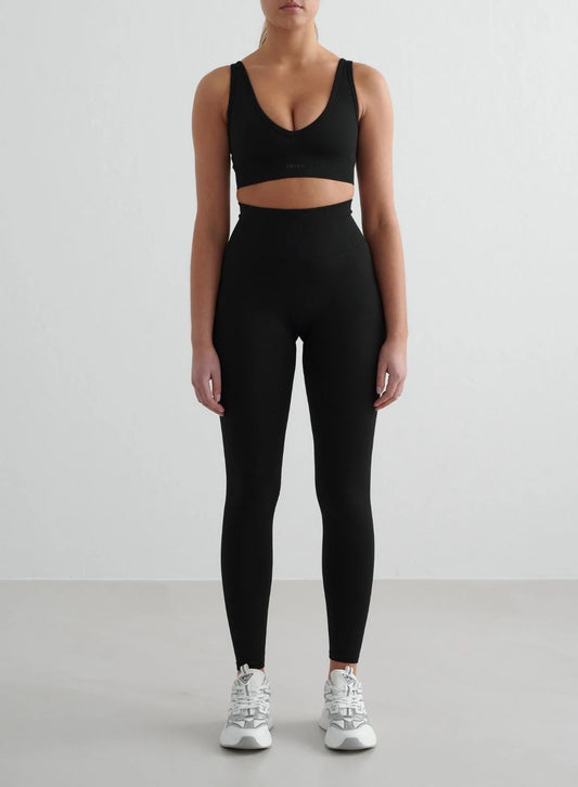 Aimn Shape Seamless Tights Black Tights