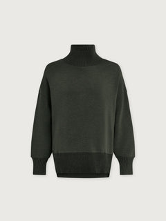 Varley Barker High-Neck Sweat Olive Marl Shirt