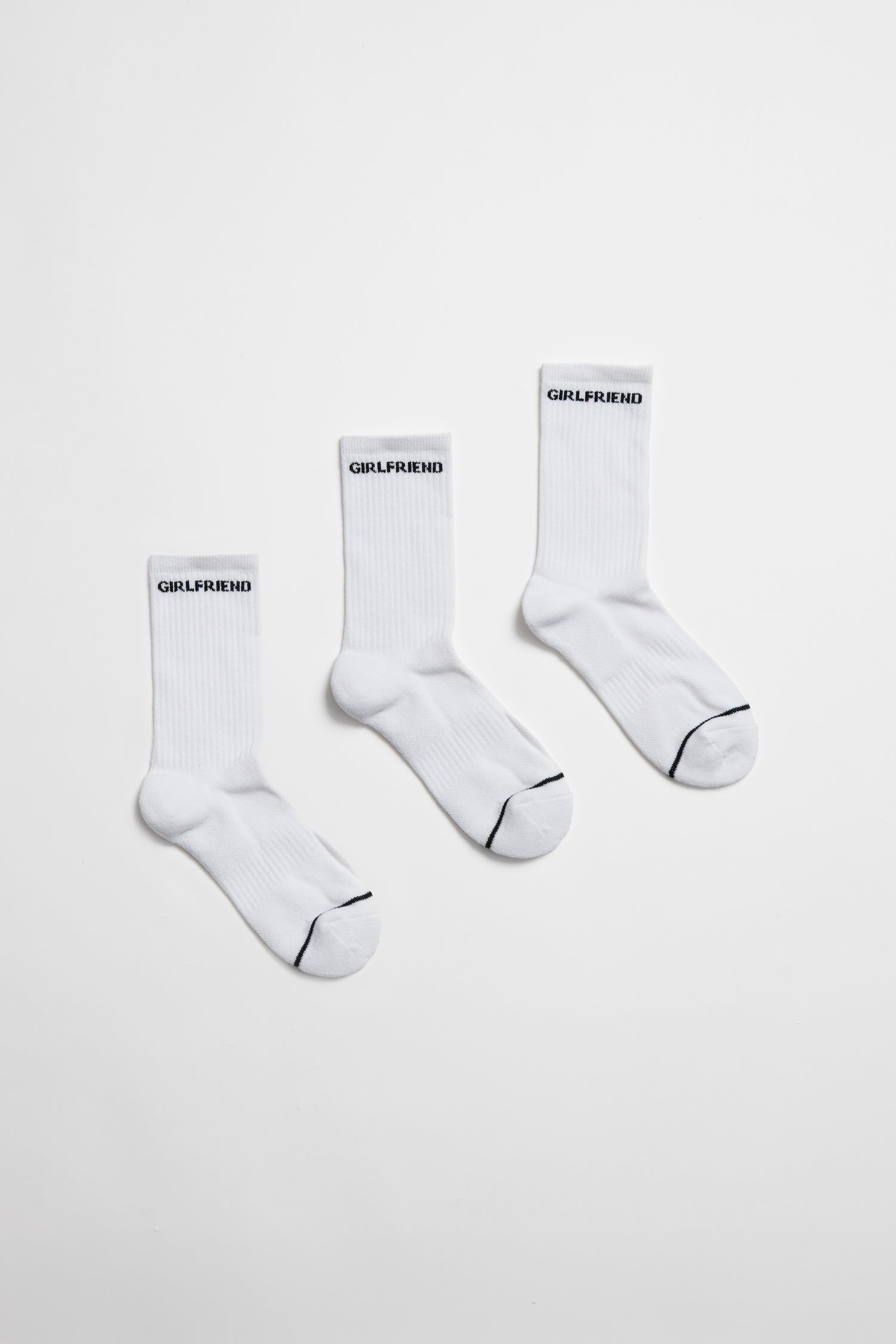 Girlfriend Collective Crew Sock 3 pack White One size Socks