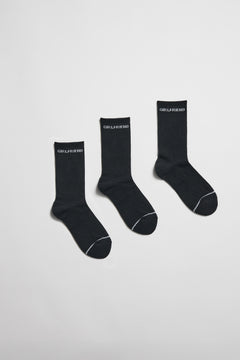 Girlfriend Collective Crew Sock 3 pack Black One size Socks