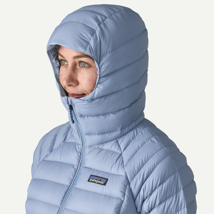 W's Down Sweater Hoody - Gerecycled Nylon & RDS gecertificeerd dons