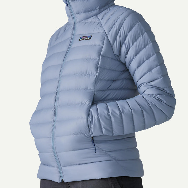 W's Down Sweater Hoody - Gerecycled Nylon & RDS gecertificeerd dons