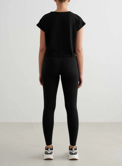 Aimn - Soft Basic Roll Sleeve Top - Weekendbee - sustainable sportswear