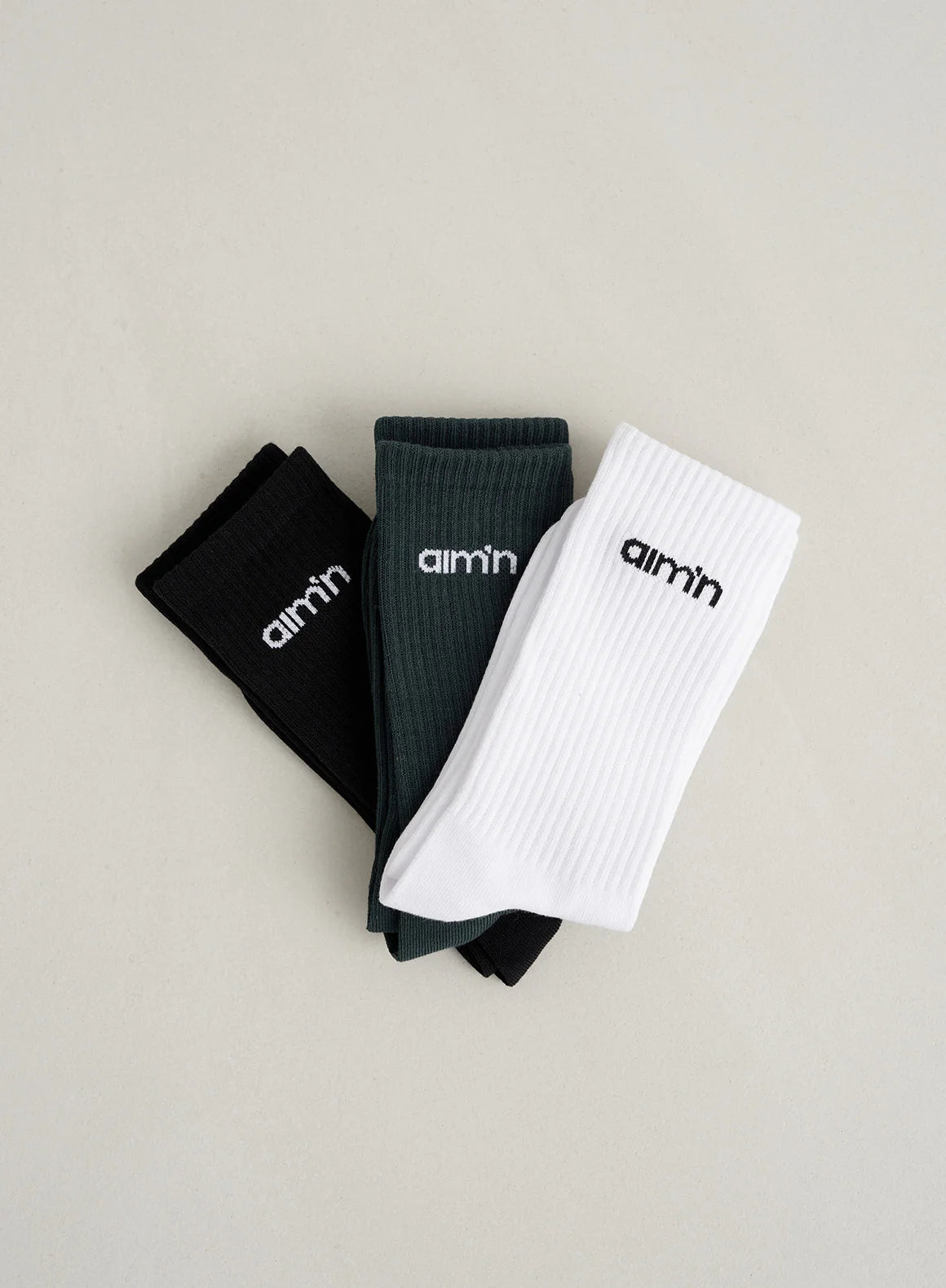 Aimn - Logo Socks 3-Pack - Weekendbee - sustainable sportswear