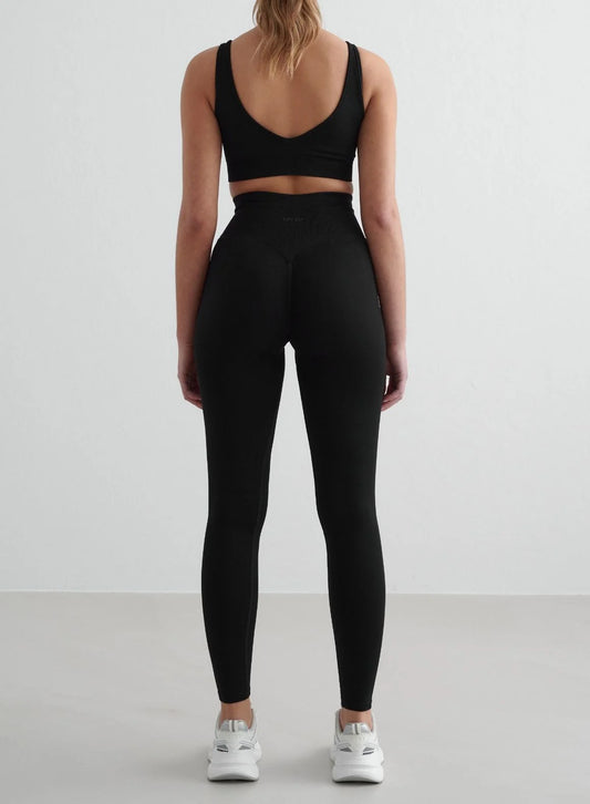 Aimn Shape Seamless Tights Black Tights