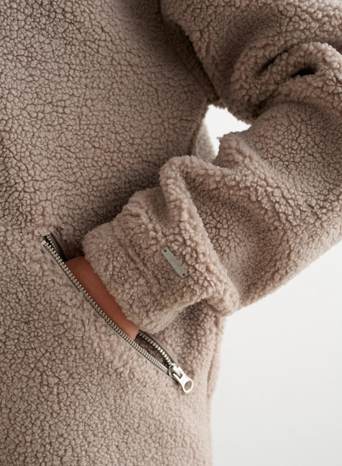 Aimn Pile Jacket Dark Clay Outerwear