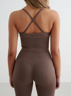 Aimn - Shape Seamless Cross Back Bralette - Weekendbee - sustainable sportswear