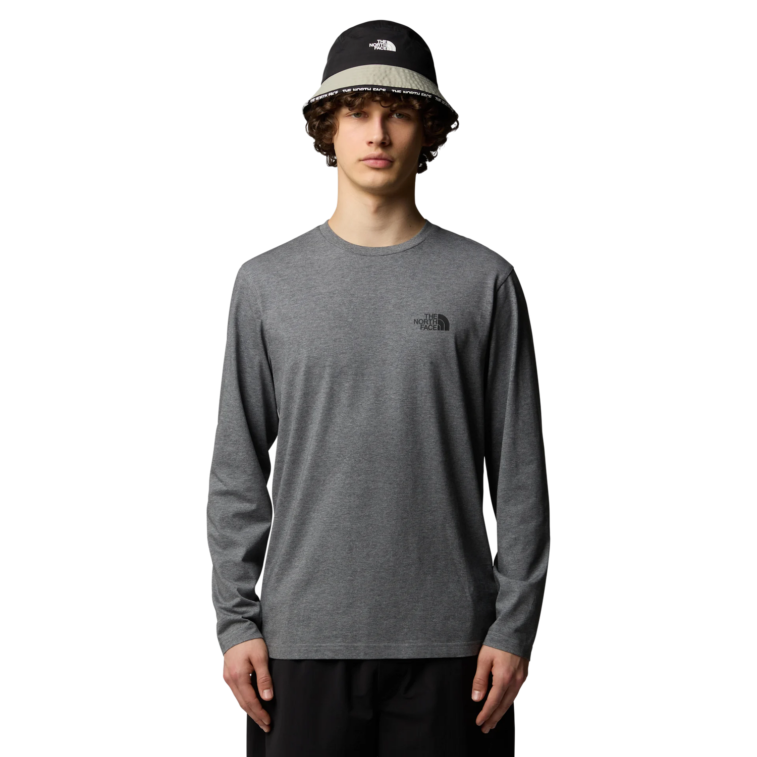 The North Face M's L/S Simple Dome Tee Grey Shirt
