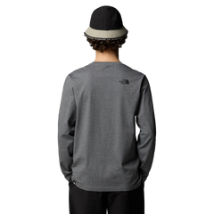 The North Face M's L/S Simple Dome Tee Grey Shirt