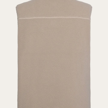 KnowledgeCotton Apparel - Loose Fit Zip Fleece Vest - Weekendbee - sustainable sportswear