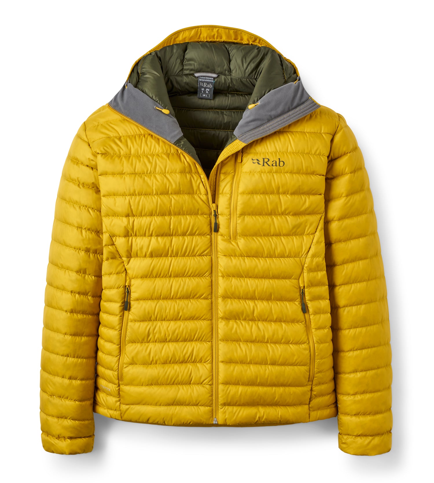 Rab M's Microlight Alpine Jacket - Recycled nylon & down Dark Pollen Jacket