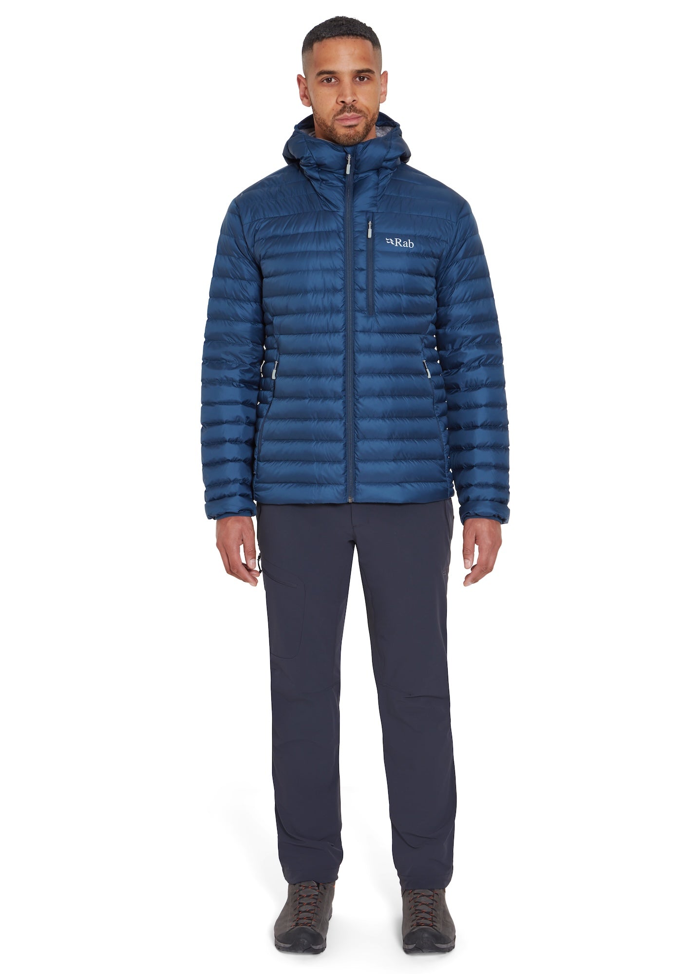 Rab M's Microlight Alpine Jacket - Recycled nylon & down Tempest Blue Jacket