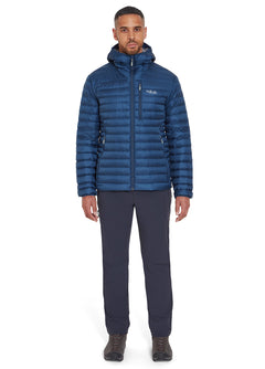 Rab M's Microlight Alpine Jacket - Recycled nylon & down Tempest Blue Jacket