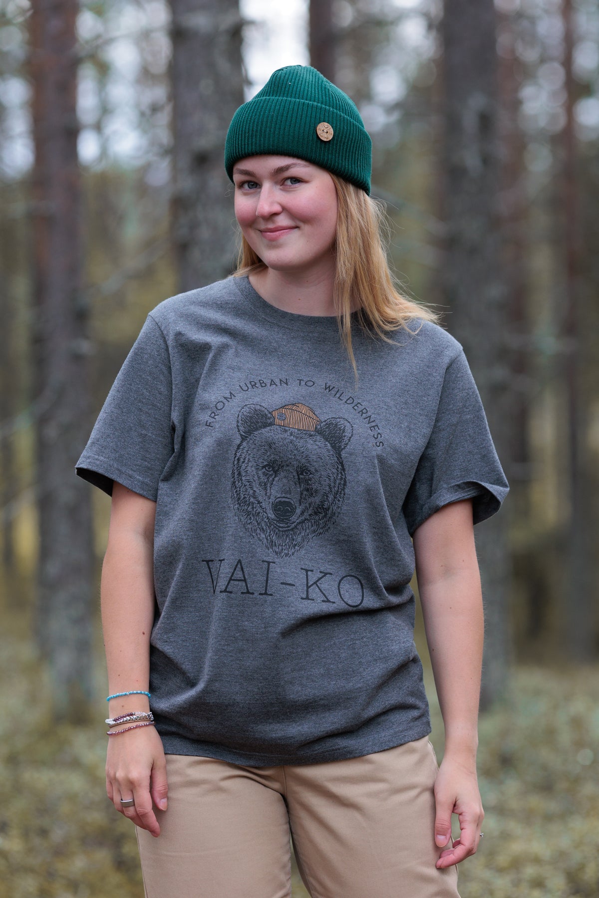 Party Bear T-shirt - Organic Cotton Shirt VAI-KØ