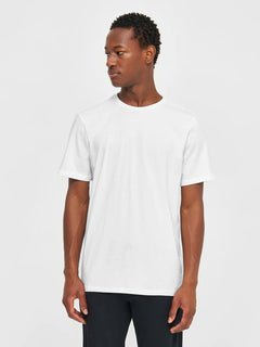 KnowledgeCotton Apparel Agnar 100% Cotton T-Shirt Bright White Shirt
