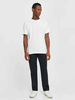 KnowledgeCotton Apparel Agnar 100% Cotton T-Shirt Bright White Shirt