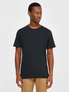 KnowledgeCotton Apparel Agnar 100% Cotton T-Shirt Black Jet Shirt