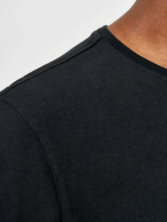 KnowledgeCotton Apparel Agnar 100% Cotton T-Shirt Black Jet Shirt