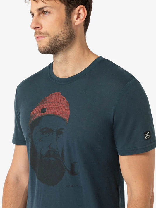 Supernatural M's Sailor Tee Blueberry Vapor Grey Shirt
