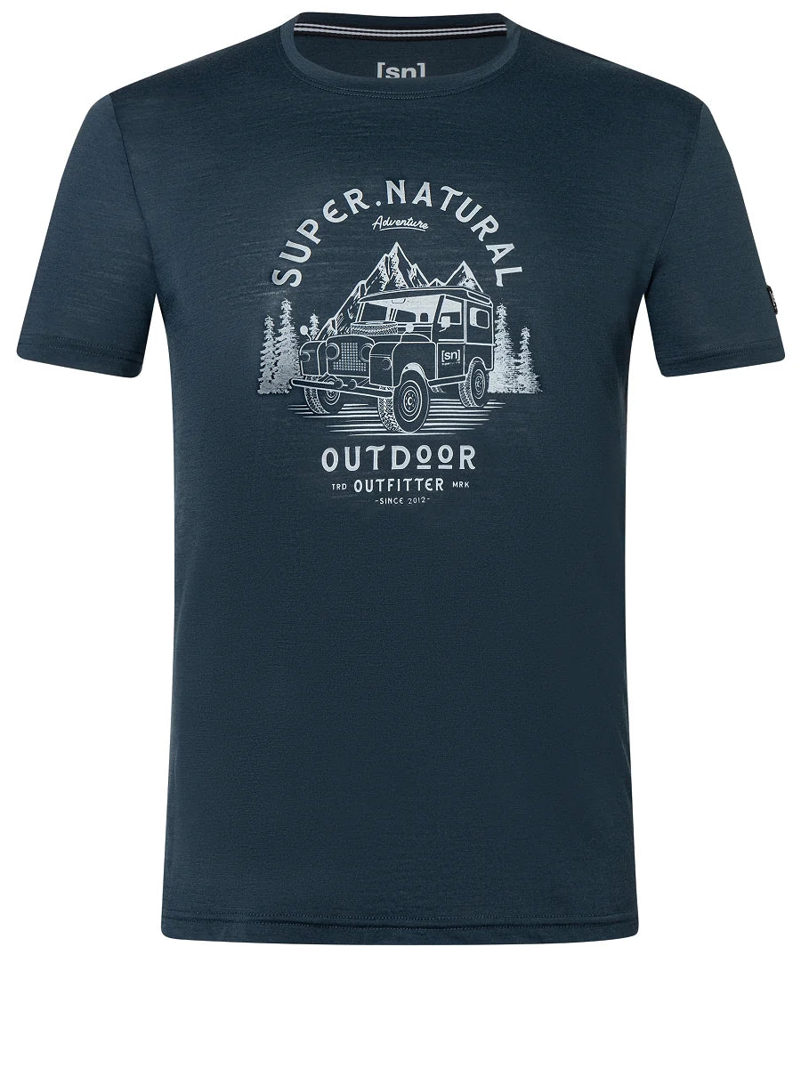 Supernatural M's Landi Tee Blueberry Vapor Grey Shirt