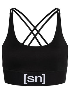 Supernatural W's Super Top Merino Sports Bra Jet Black Underwear