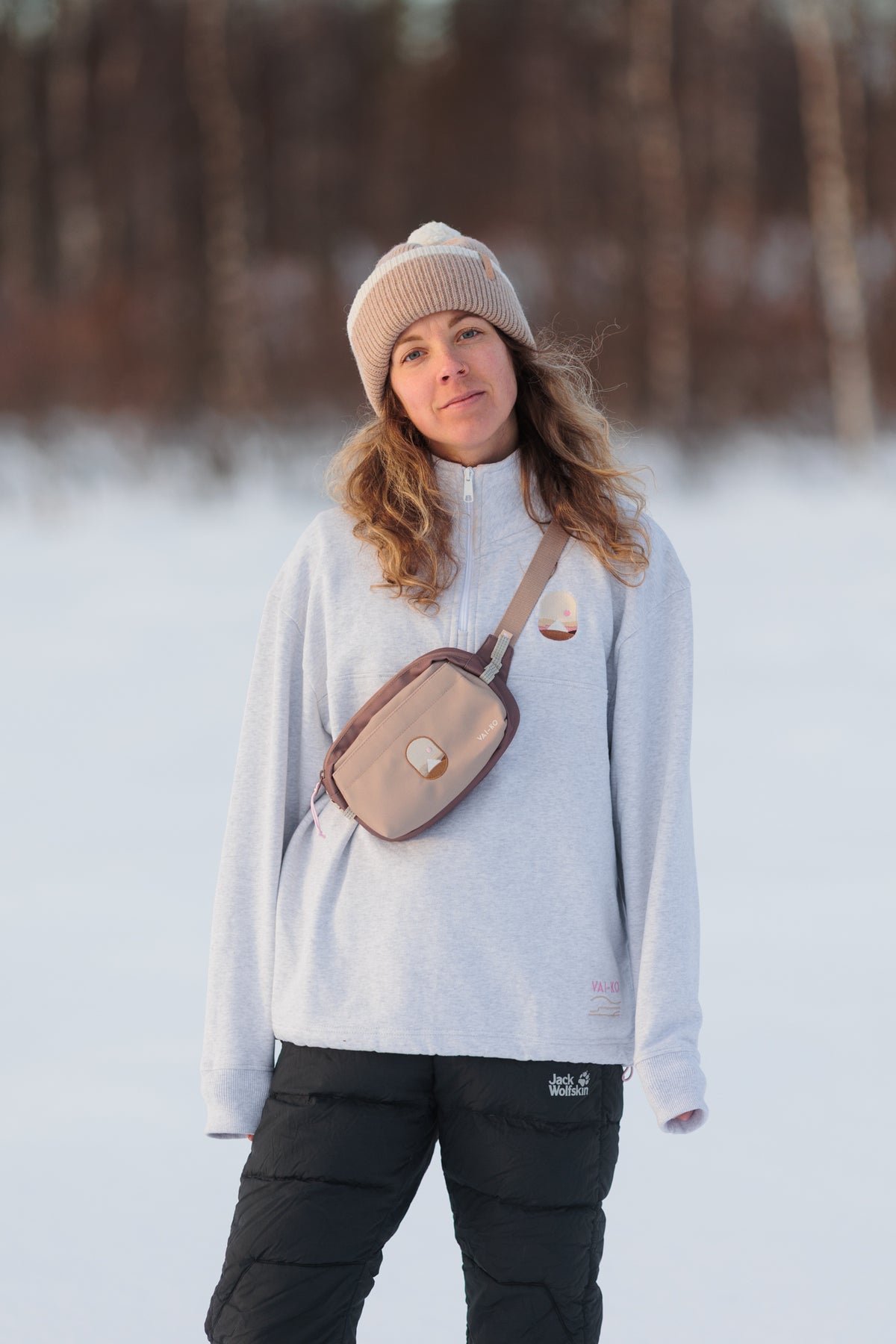 VAI-KØ Tunturiyö Hip Pack - 100% Recycled Polyester Sesame Mix Bags