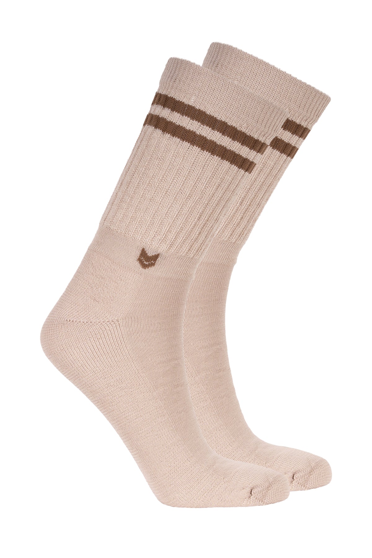 VAI-KØ Crew Sock - Merino Wool Oatmilk Sesame Socks