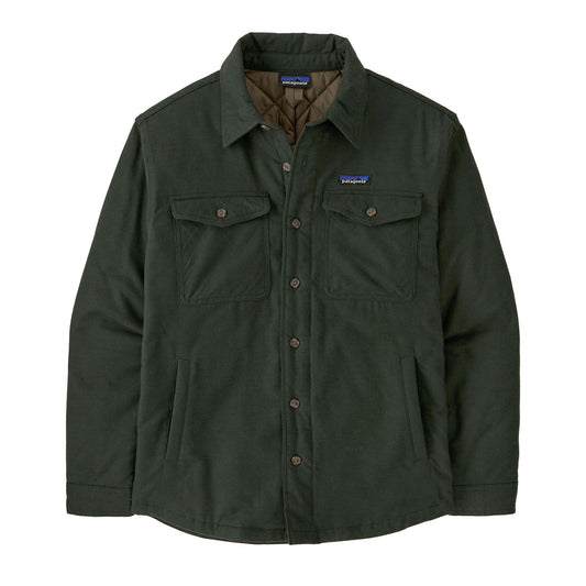 Patagonia M's LW Insulated Fjord Flannel Shirt Old Growth Green Jacket