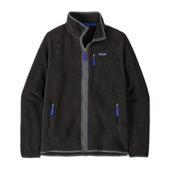 Patagonia M's Retro Pile Jacket - 100 % Recycled Polyester Black w Forge Grey Jacket