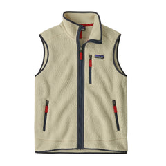 Patagonia M's Retro Pile Vest - Recycled polyester Pelican w Smolder Blue Jacket