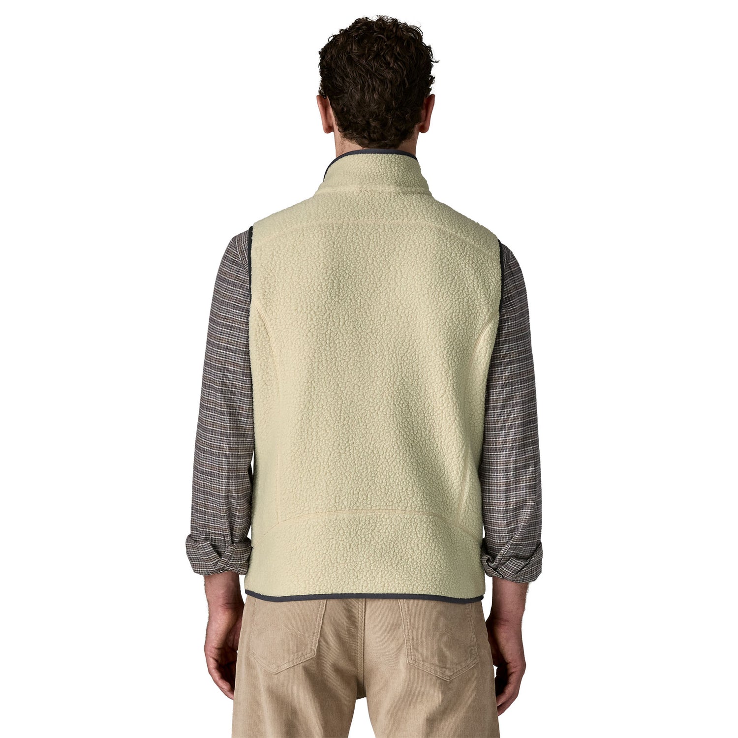 Patagonia M's Retro Pile Vest - Recycled polyester Pelican w Smolder Blue Jacket
