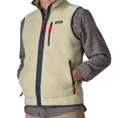Patagonia M's Retro Pile Vest - Recycled polyester Pelican w Smolder Blue Jacket