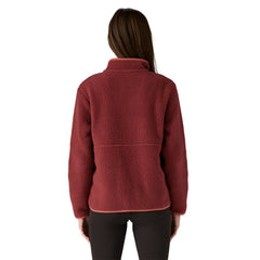 Patagonia W's Retro Pile Fleece Marsupial - Recycled Polyester Sequoia Red Shirt