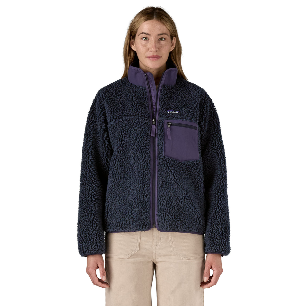 Patagonia W's Classic Retro-X Jkt - Recycled Polyester Sunken Blue Jacket