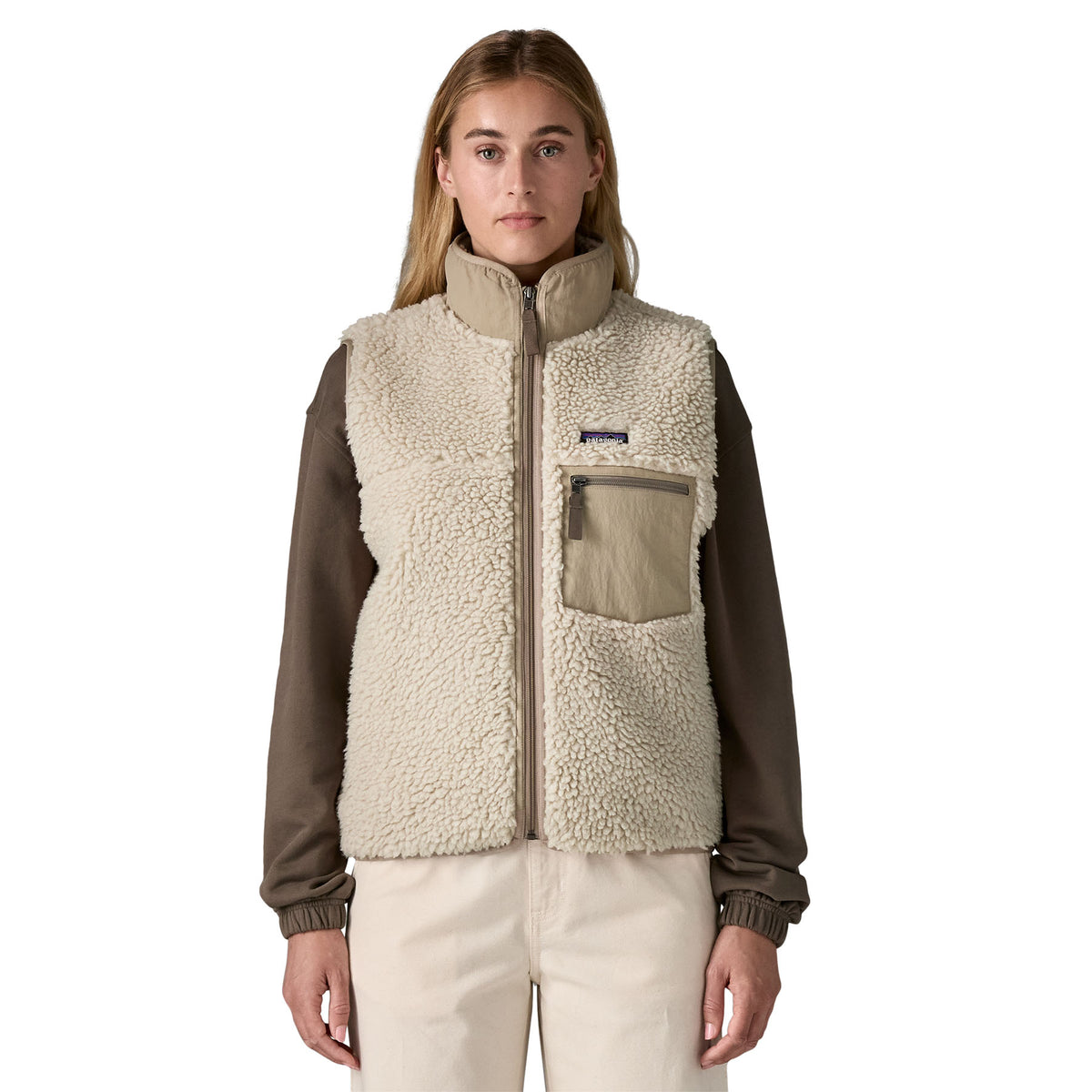 W's Classic Retro-X Fleece Vest - Recycled Polyester Jacket Patagonia Natural S