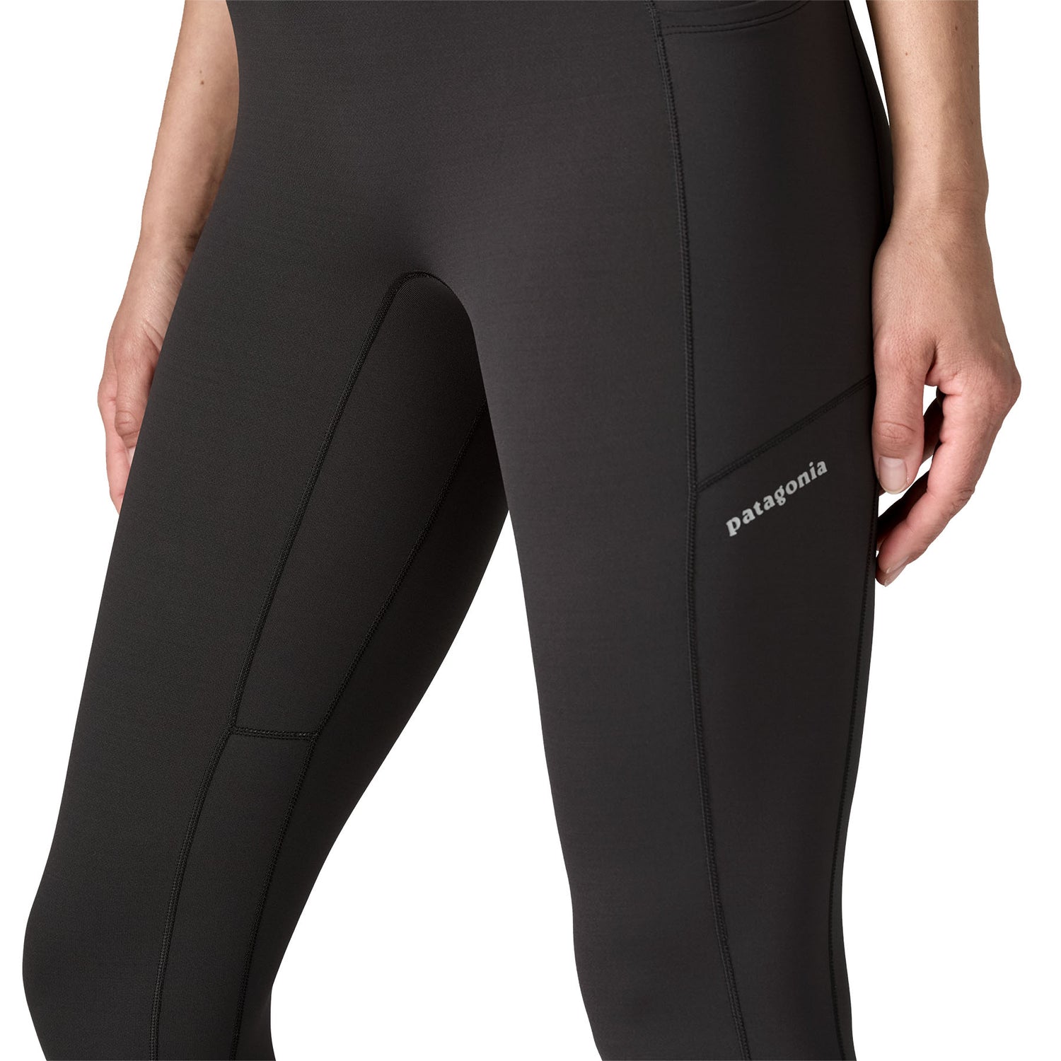 Patagonia W's Peak Mission Winter Running Tights - Recycled Polyester Black Pants