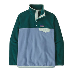 Patagonia W's Lightweight Synchilla Snap-T Fleece Pullover - Recycled Polyester Mother Tree: Barnacle Blue Shirt