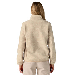 Patagonia W's Lightweight Synchilla Snap-T Fleece Pullover - Recycled Polyester Flow: Dyno White Shirt