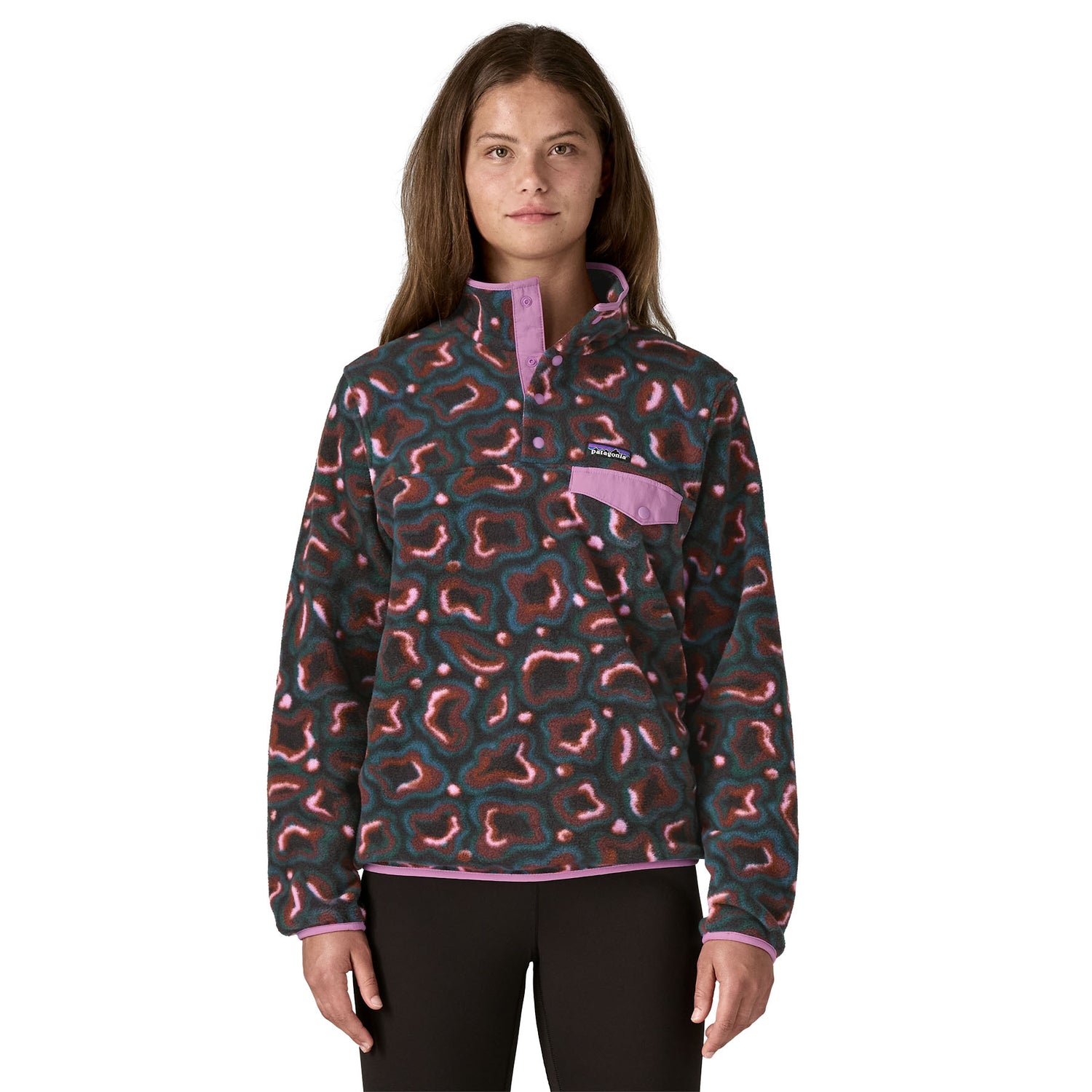 Patagonia W's Lightweight Synchilla Snap-T Fleece Pullover - Recycled Polyester Soft Spirea: Dried Vanilla Shirt