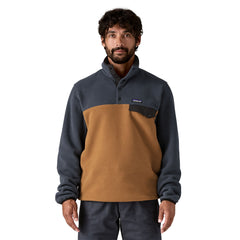 Patagonia M's LW Synch Snap-T Fleece Pullover - 100% Recycled Polyester Deer Brown Shirt