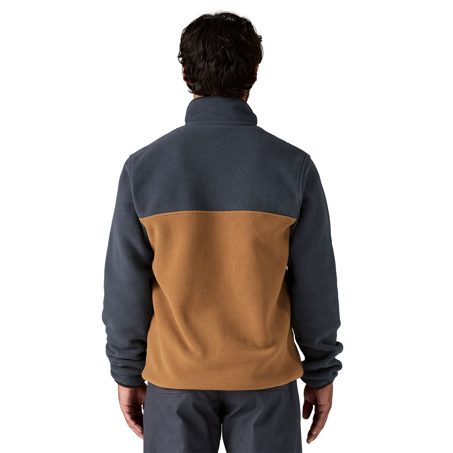 Patagonia M's LW Synch Snap-T Fleece Pullover - 100% Recycled Polyester Deer Brown Shirt